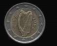 Euro - 2 Euro - Ireland - 2002 - Bi-Metallic Brass Center In Copper-Nickel Ring - KM# 39 - 25.75 mm - 0